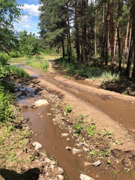 В Воронеже устранили коммунальную аварию, из-за  которой в Северном лесу образовалось озеро