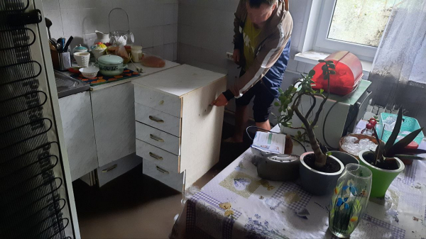 Частный сектор на улице Песчаной в Воронеже затопило после ливня