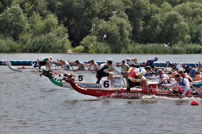 В Воронеже прошли региональные соревнования по гребле на лодках &laquo;Дракон&raquo;