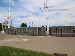 В Воронеже продолжается благоустройство Петровской набережной