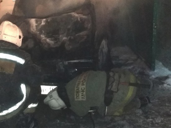 Под Воронежем в субботу вечером сгорел большегруз