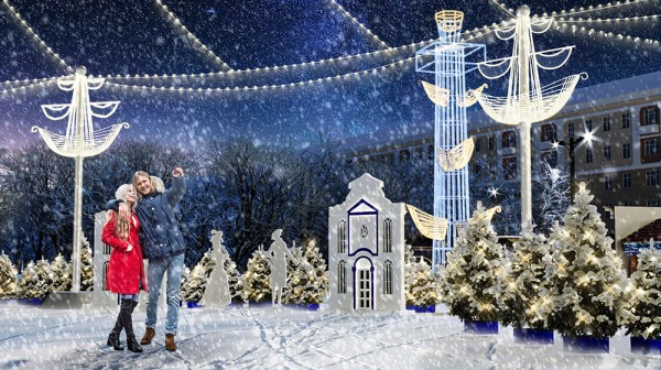 В Воронеже новогоднюю площадь Ленина оформят в стиле Петровской эпохи