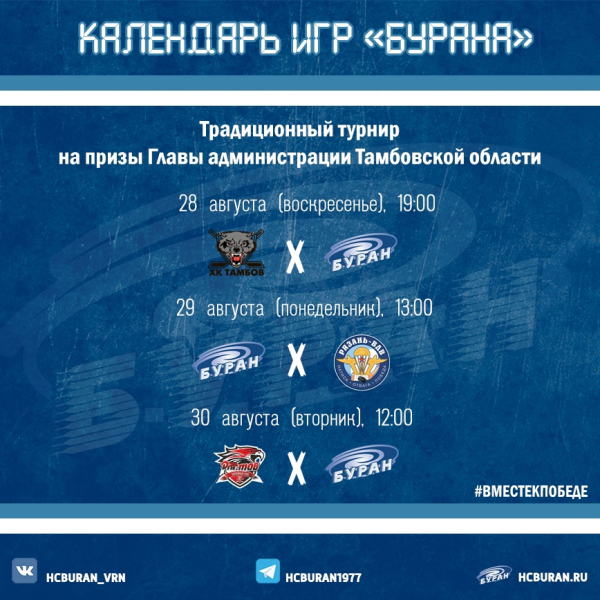 "Буран" на турнире в Тамбове обыграл "волков" по буллитам Ко всем новостям