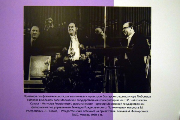 Бесконечность смычка. &laquo;Воронежская камерата&raquo; встретила первых зрителей уникальной выставкой о Мстиславе Ростроповиче