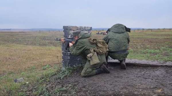 Опубликовано видео боевой подготовки мобилизованных воронежцев